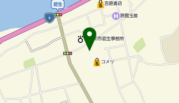 むすんでひらいて能生店の地図画像