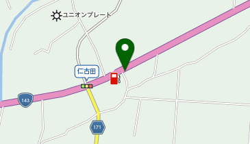 仁古田食堂の地図画像