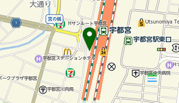 ピロースタンドパセオ宇都宮店の地図画像
