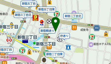 株式会社アクタス 新宿店の地図画像