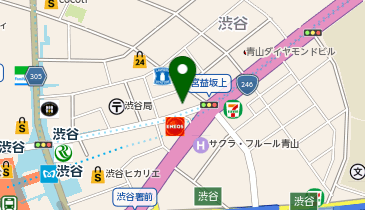 伊豆高原ダイビングスクール渋谷店の地図画像