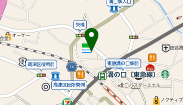 川崎巻き爪補正店の地図画像