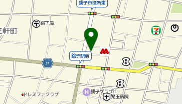 銚子市役所 水道局 水道料金センターの地図画像