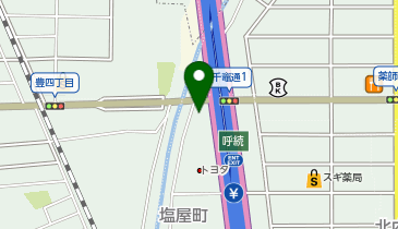 名古屋ホテルホカ(HOQA)花色の湯の地図画像