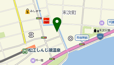 松江市役所 観光部 松江おちらとあるき観光案内所の地図画像