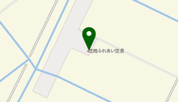 笠岡市役所 産業部 笠岡ふれあい空港の地図画像