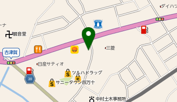 ちきん館四万十店の地図画像