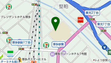 堅粕小放課後児童クラブの地図画像