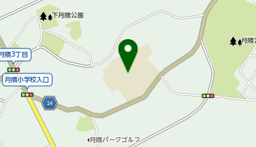 月隈小放課後児童クラブの地図画像