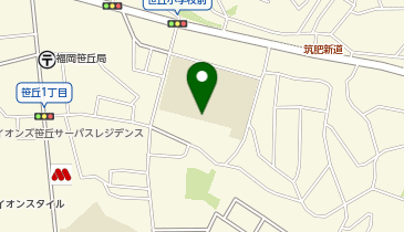 笹丘小放課後児童クラブの地図画像