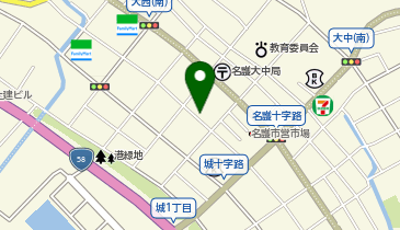 串かつ笑福の地図画像