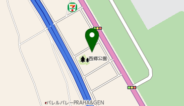 西郷公園観光案内所の地図画像