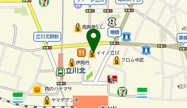 ジョイフル恵利OUTLET立川北口店の地図画像