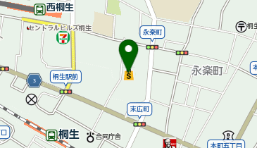 東京FUTONカンパニー桐生店の地図画像