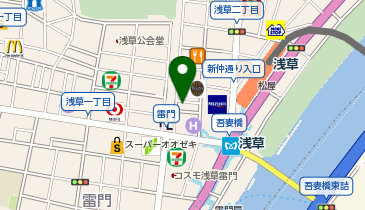 サヴォイ雷門店の地図画像