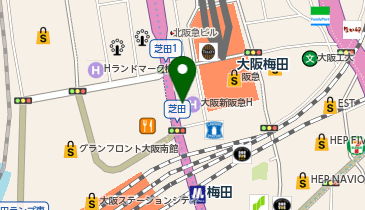 ブルー(BLV)梅田店の地図画像