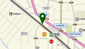 KidsDuo阪急池田校の地図画像