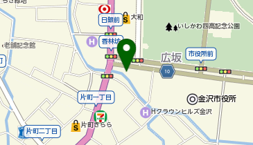 チューダーブティック金沢の地図画像