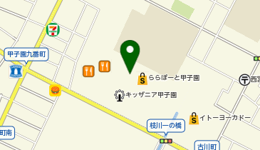 ベリテ甲子園店の地図画像