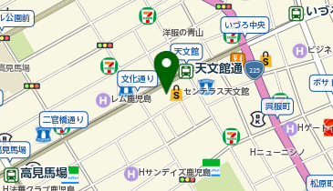 インディアンレストランビスヌセンテラス天文館店の地図画像