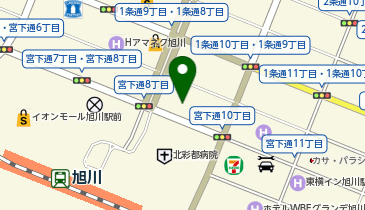 旭川囲碁サロンの地図画像