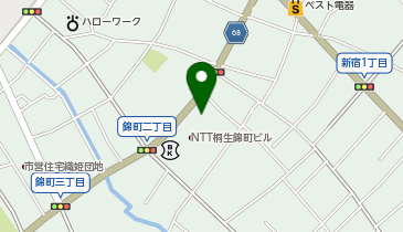 桐生信用金庫 時間外コールセンターの地図画像