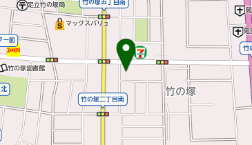 フレアス在宅マッサージ竹ノ塚施術所の地図画像