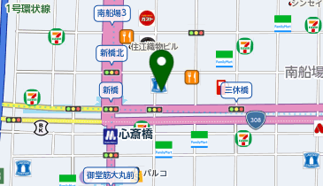 スギ薬局北心斎橋店の地図画像