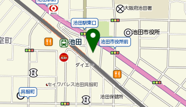 ビューティーリオン 池田店の地図画像