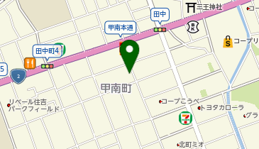 食品館アプロ甲南店の地図画像