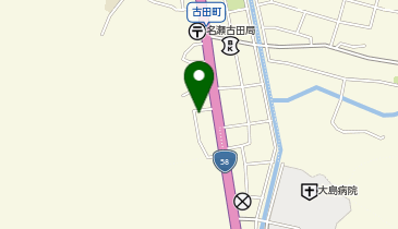 秋葉屋 古田斎場の地図画像