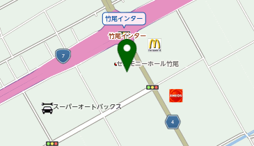 ハクシン 店舗専用の地図画像