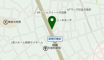 杉並区 コミュニティふらっと方南の地図画像