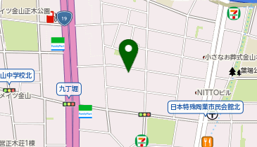 名古屋市ひきこもり地域支援センター金山の地図画像