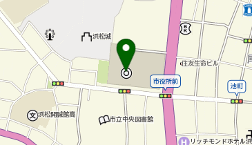 浜松市保健所 健康増進課 中央保健福祉センターの地図画像