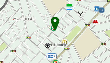 豊新学童保育所麦の子クラブの地図画像