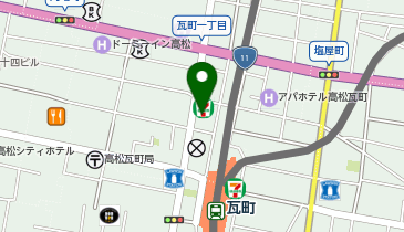 PAGEBOY瓦町店の地図画像
