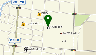 宮崎県庁 市内出先機関等 中央福祉こどもセンター 女性相談所の地図画像