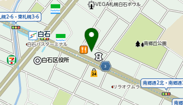TWO・SEVENBODY白石店の地図画像
