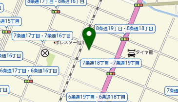 ツルハ 調剤薬局旭川7条店の地図画像