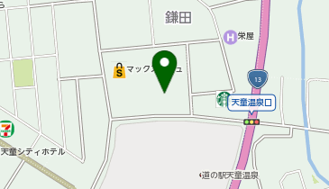 100円ショップセリア マックスバリュー天童店の地図画像