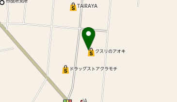 クスリのアオキ 明野薬局の地図画像
