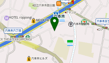 ケンジタキギャラリー六本木の地図画像