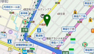 銀座ナイン 1号館1階 クチュール・プリマベーラの地図画像