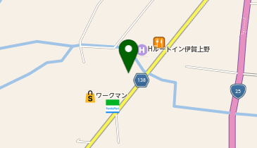 メガネのマスダ伊賀上野店の地図画像