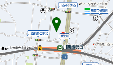 占いの部屋プレアデスラソラ川西店の地図画像