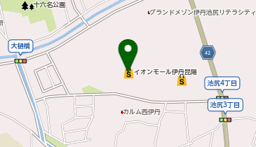 やっぱりステーキイオンモール伊丹昆陽店の地図画像