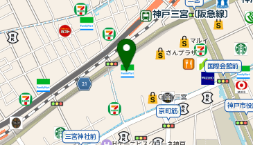 信長書店三宮センタープラザ店の地図画像