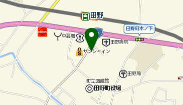 ツルハ調剤薬局田野店の地図画像