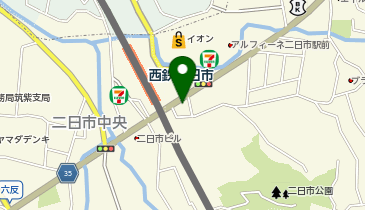 ヘアーズベリー二日市店の地図画像